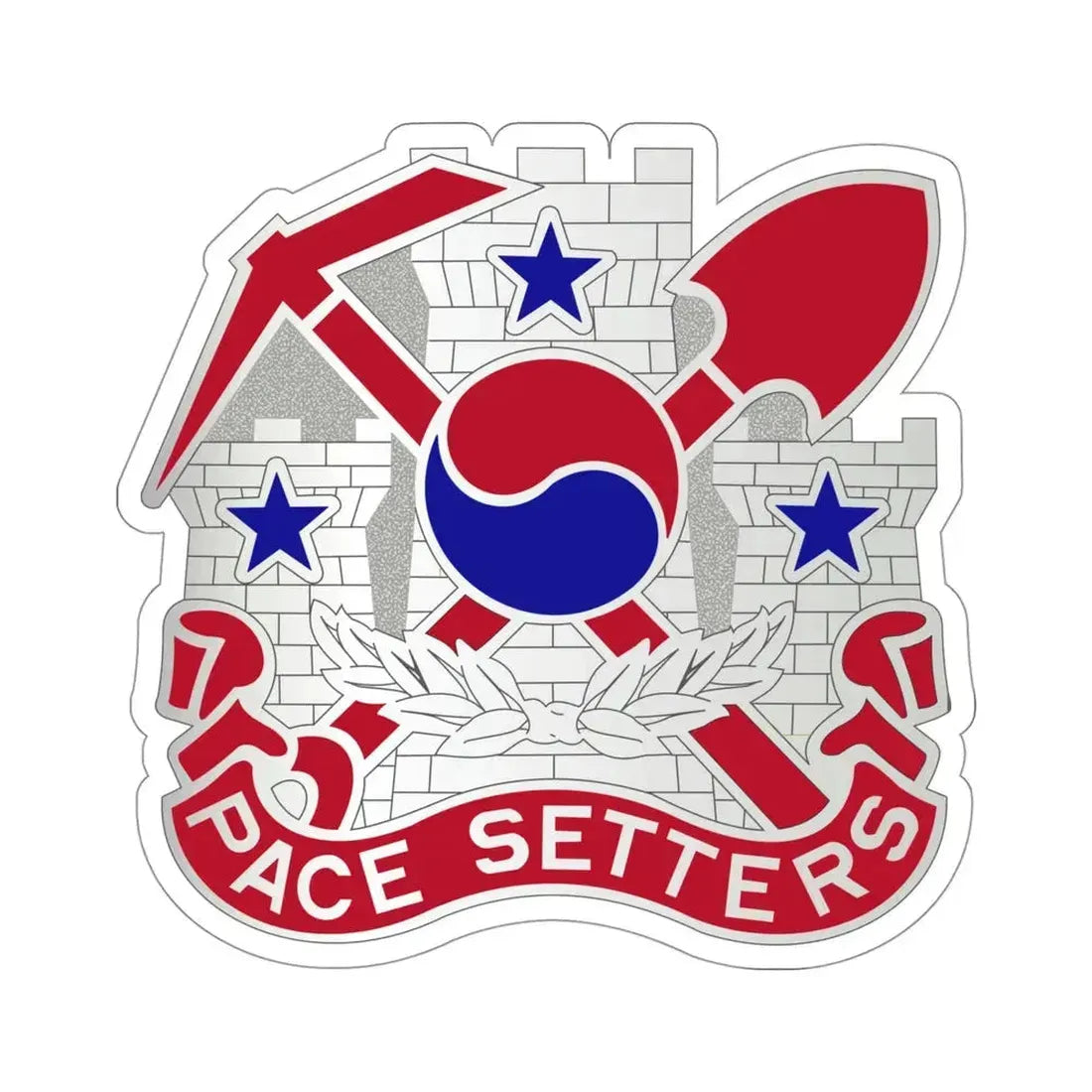 2 Engineer Group (U.S. Army) STICKER Vinyl Die-Cut Decal 4 Inch - The Sticker Space