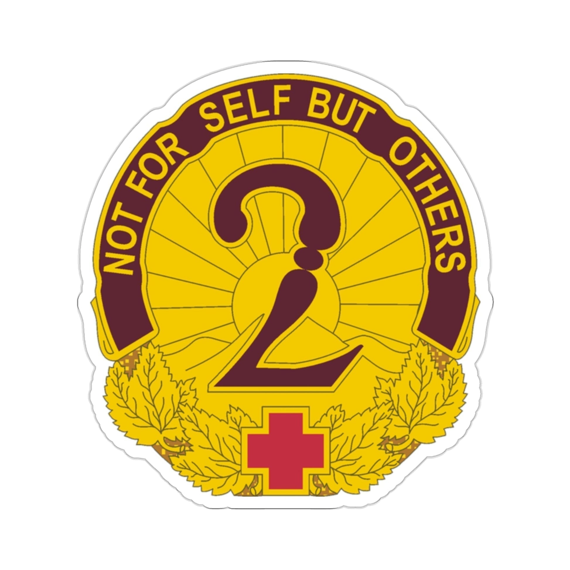 2 General Hospital (U.S. Army) STICKER Vinyl Die-Cut Decal-2 Inch-The Sticker Space