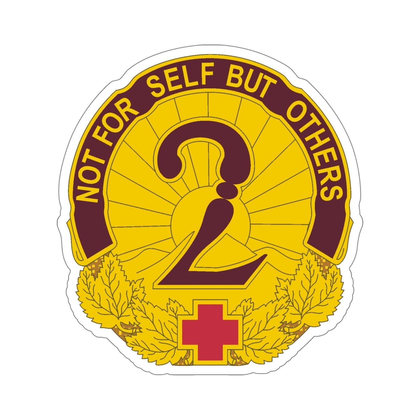 2 General Hospital (U.S. Army) STICKER Vinyl Die-Cut Decal-6 Inch-The Sticker Space