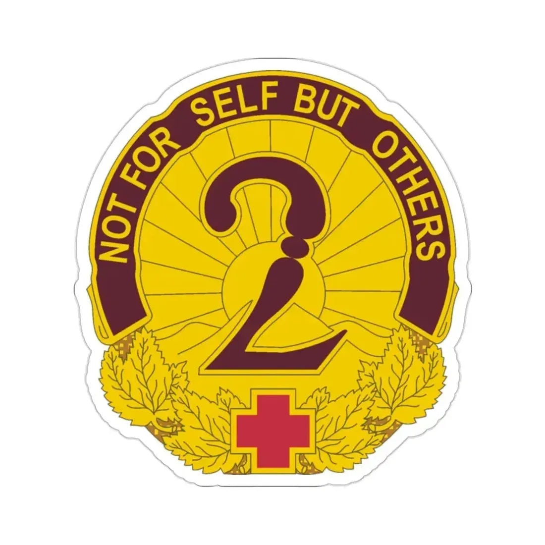 2 General Hospital (U.S. Army) STICKER Vinyl Die-Cut Decal 2 Inch - The Sticker Space