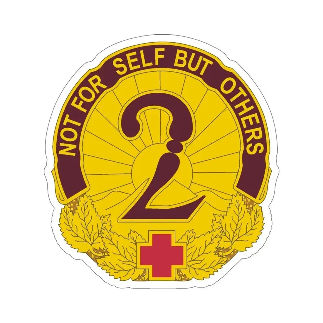 2 General Hospital (U.S. Army) STICKER Vinyl Die-Cut Decal 5 Inch - The Sticker Space