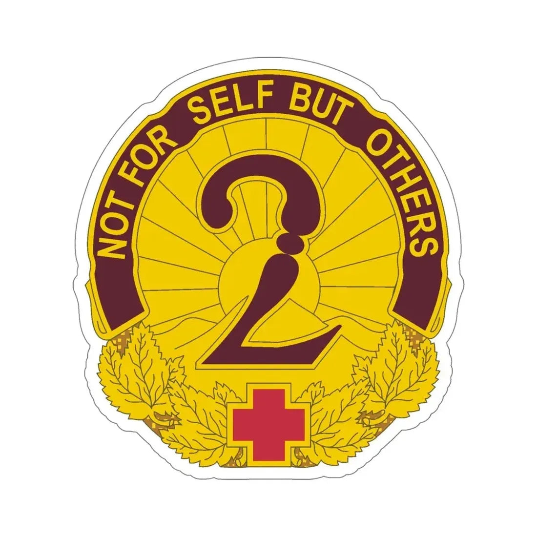 2 General Hospital (U.S. Army) STICKER Vinyl Die-Cut Decal - The Sticker Space