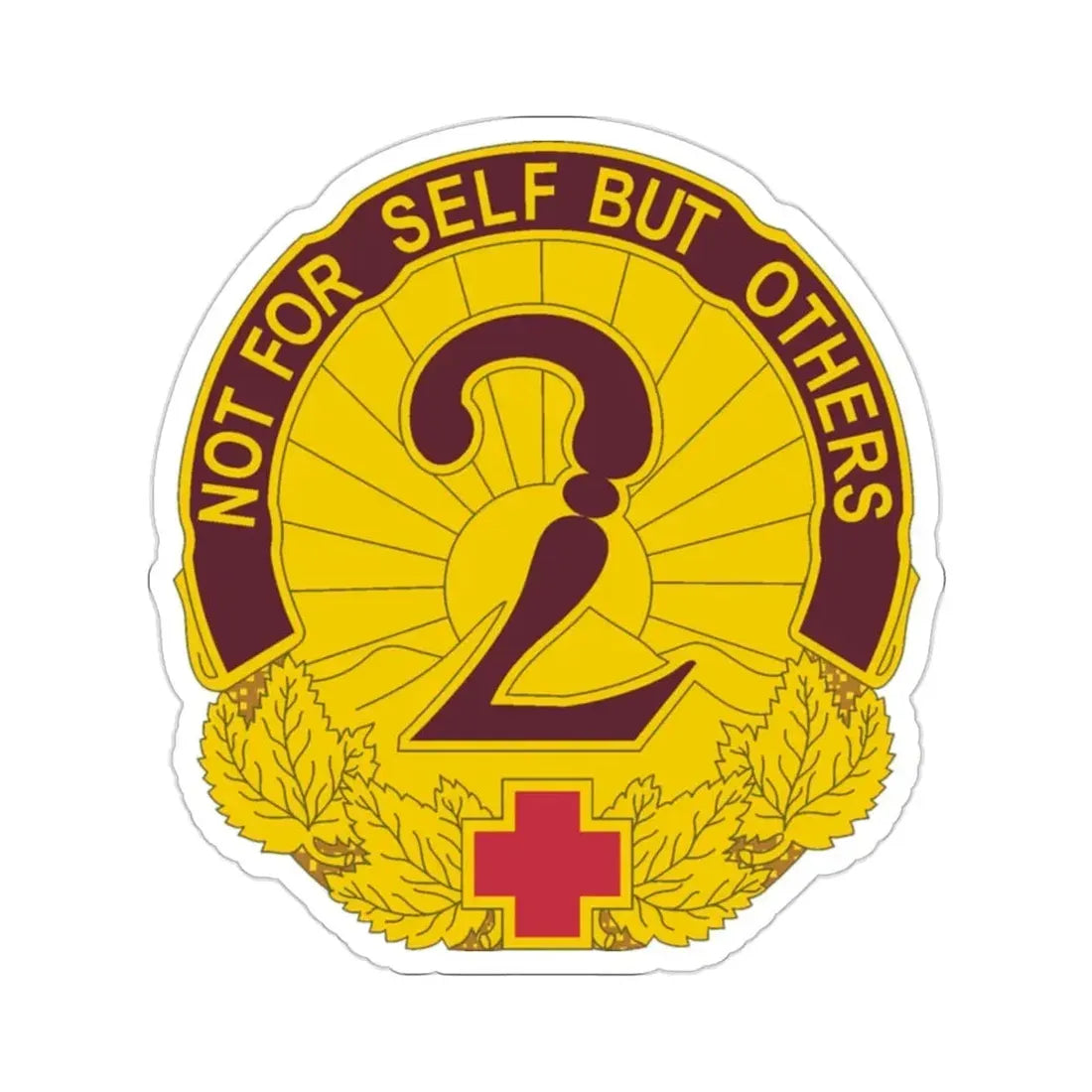 2 General Hospital (U.S. Army) STICKER Vinyl Die-Cut Decal - The Sticker Space