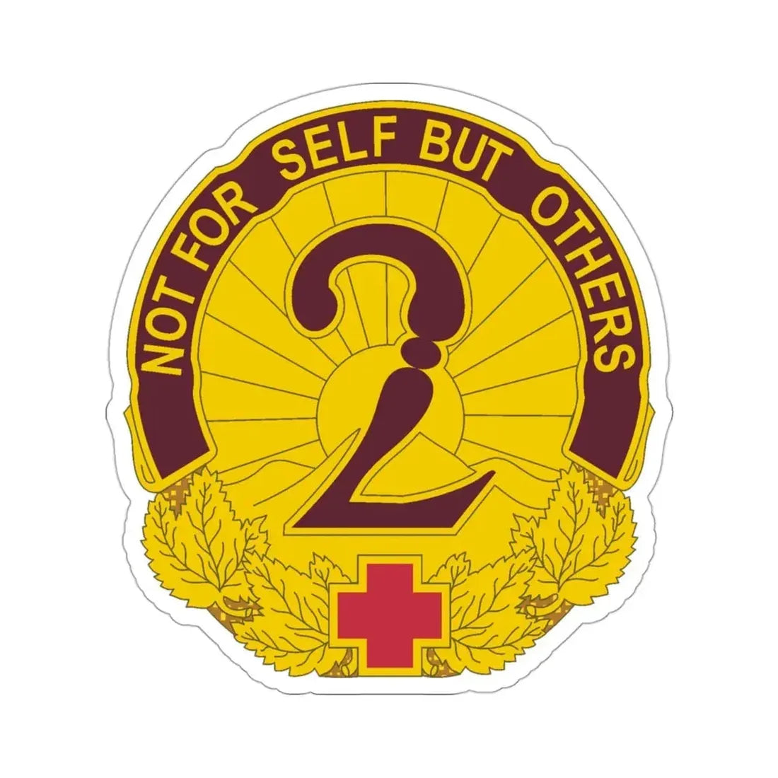 2 General Hospital (U.S. Army) STICKER Vinyl Die-Cut Decal - The Sticker Space
