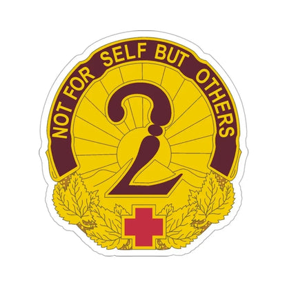 2 General Hospital (U.S. Army) STICKER Vinyl Die-Cut Decal - The Sticker Space