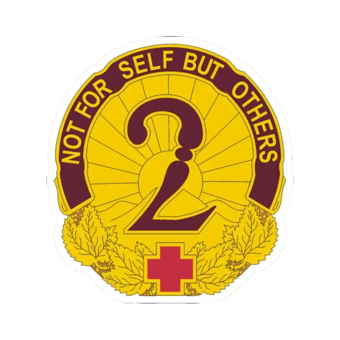 2 General Hospital (U.S. Army) STICKER Vinyl Kiss-Cut Decal - The Sticker Space