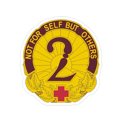 2 General Hospital (U.S. Army) Transparent STICKER Die-Cut Vinyl Decal 2 Inch - The Sticker Space