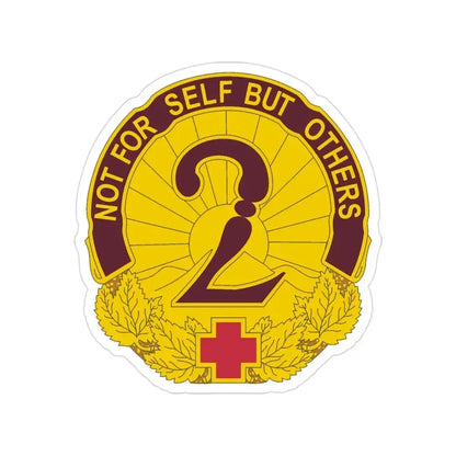 2 General Hospital (U.S. Army) Transparent STICKER Die-Cut Vinyl Decal 3 Inch - The Sticker Space