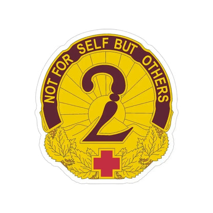 2 General Hospital (U.S. Army) Transparent STICKER Die-Cut Vinyl Decal 5 Inch - The Sticker Space