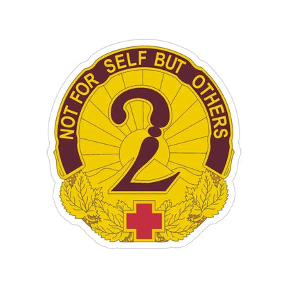 2 General Hospital (U.S. Army) Transparent STICKER Die-Cut Vinyl Decal 6 Inch - The Sticker Space
