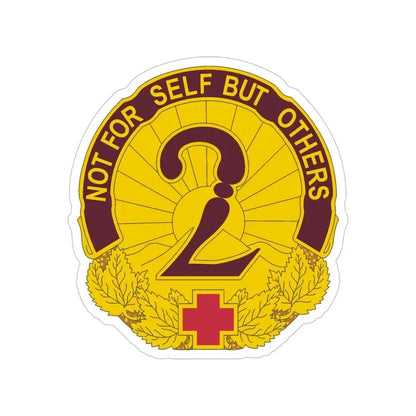2 General Hospital (U.S. Army) Transparent STICKER Die-Cut Vinyl Decal - The Sticker Space