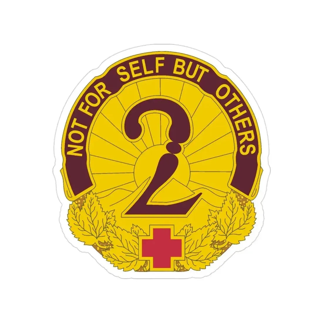 2 General Hospital (U.S. Army) Transparent STICKER Die-Cut Vinyl Decal - The Sticker Space