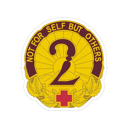 2 General Hospital (U.S. Army) Transparent STICKER Die-Cut Vinyl Decal - The Sticker Space