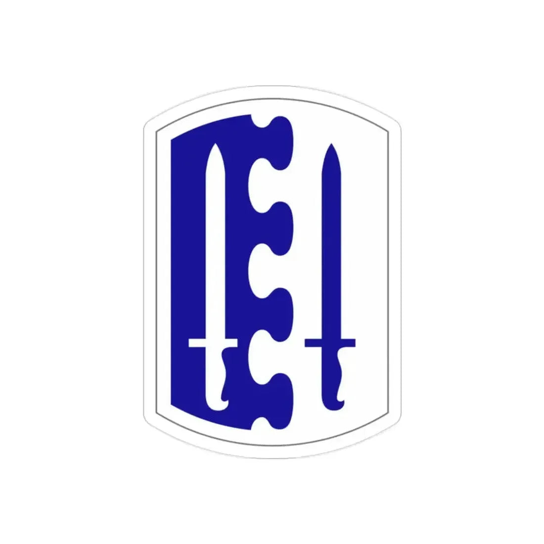 2 Infantry Brigade (U.S. Army) REVERSE PRINT Transparent Die-Cut STICKER 2 Inch Die-Cut Transparent - The Sticker Space