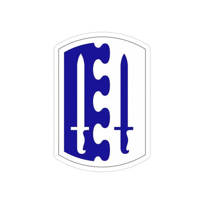 2 Infantry Brigade (U.S. Army) REVERSE PRINT Transparent Die-Cut STICKER 4 Inch Die-Cut Transparent - The Sticker Space