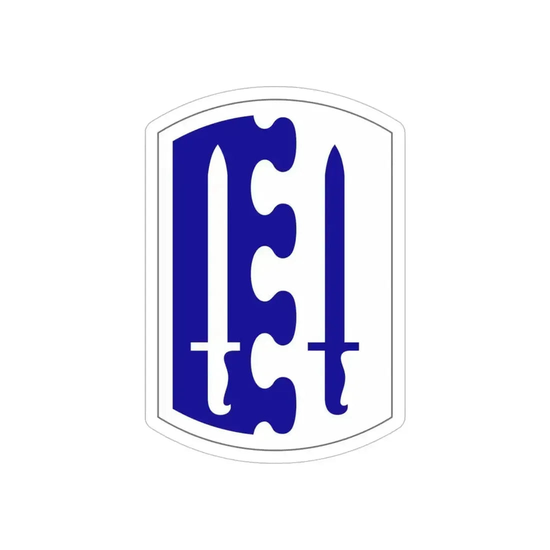 2 Infantry Brigade (U.S. Army) REVERSE PRINT Transparent Die-Cut STICKER 6 Inch Die-Cut Transparent - The Sticker Space