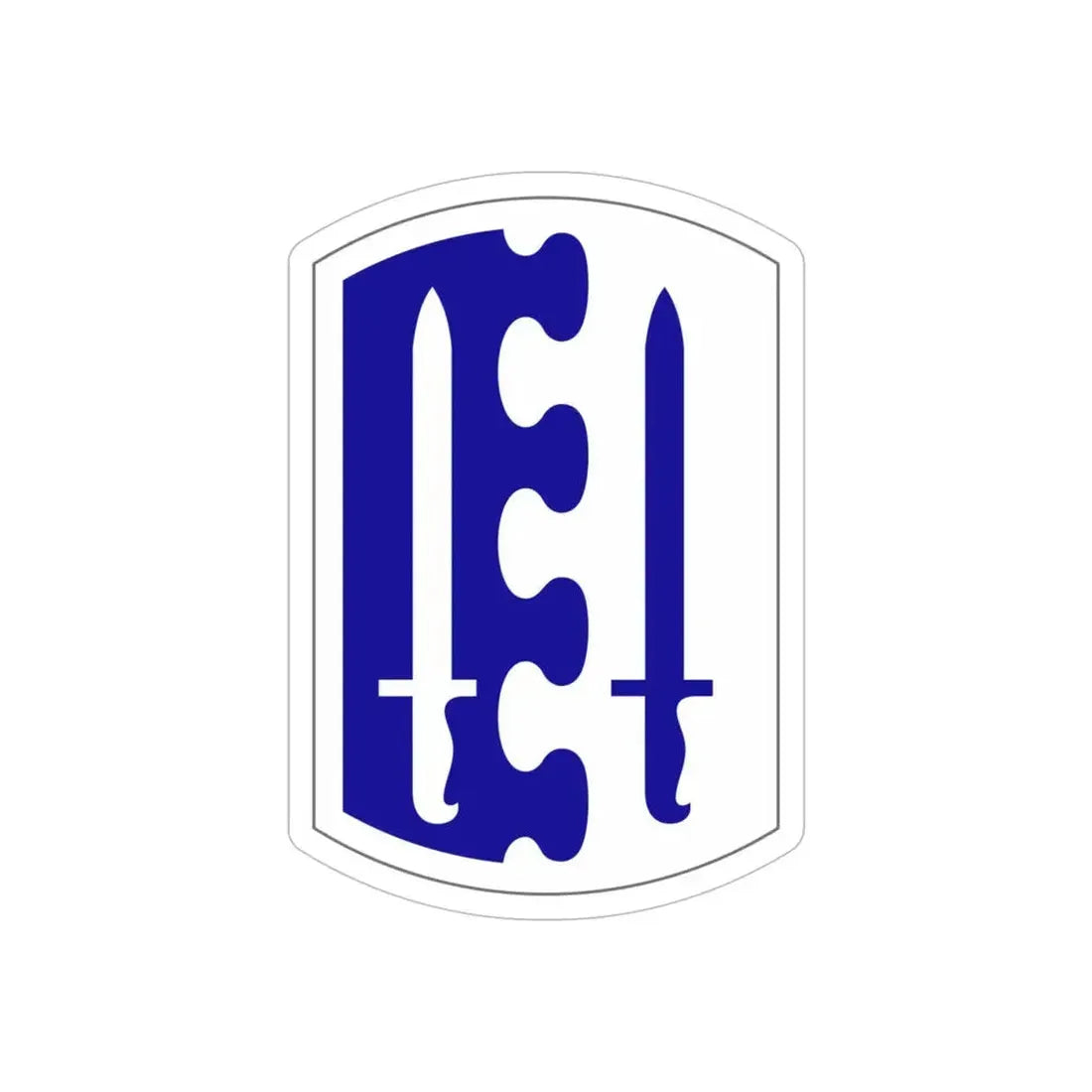 2 Infantry Brigade (U.S. Army) REVERSE PRINT Transparent Die-Cut STICKER - The Sticker Space