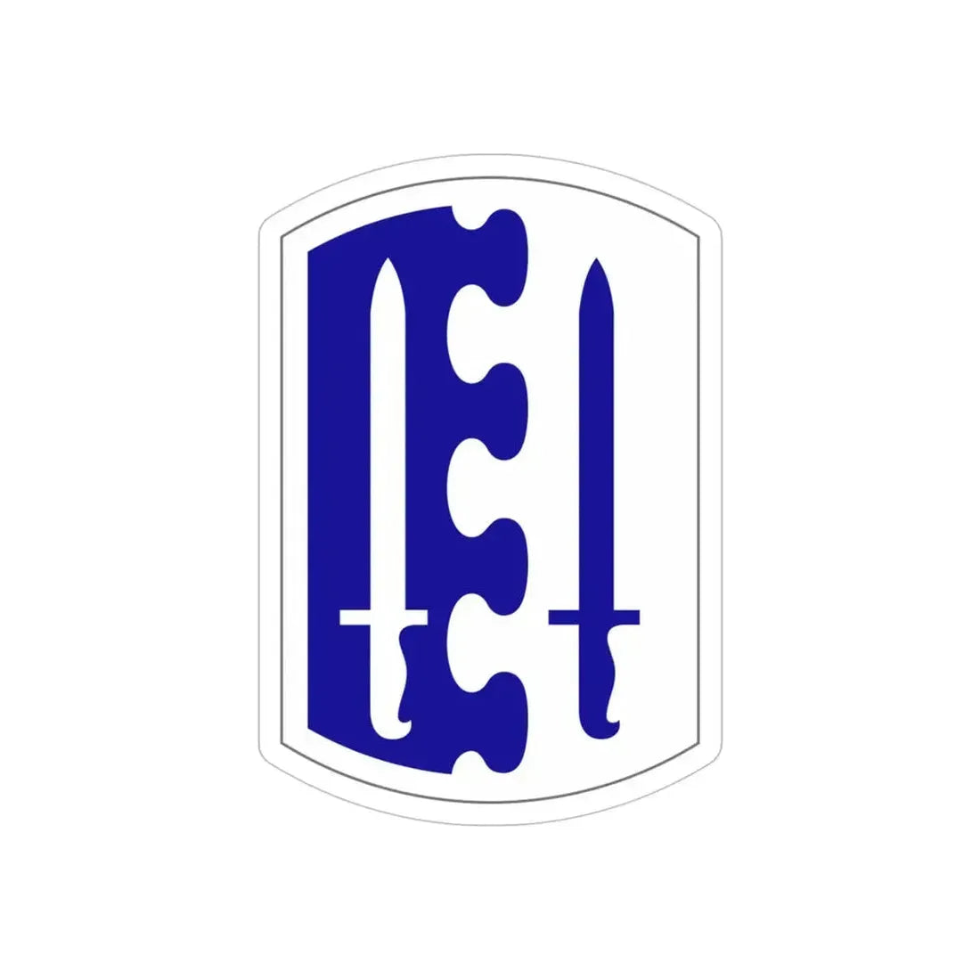 2 Infantry Brigade (U.S. Army) REVERSE PRINT Transparent Die-Cut STICKER - The Sticker Space