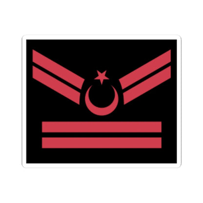 2 Kademeli Uzman Çavuş rütbe (Turkey) (Military Rank) STICKER Vinyl Kiss-Cut Decal 3 Inch White - The Sticker Space