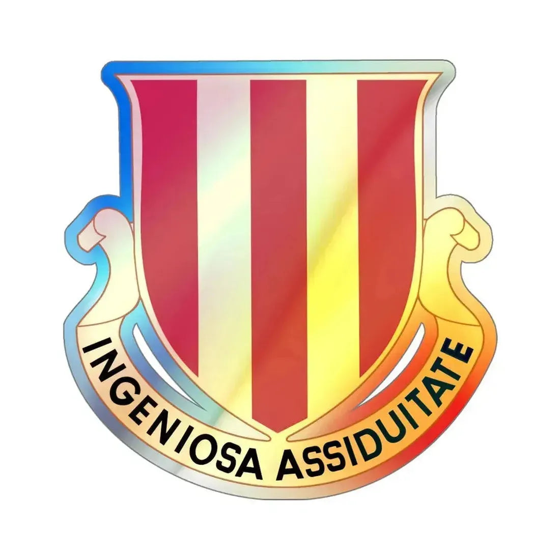 2 Maintenance Battalion (U.S. Army) Holographic STICKER Die-Cut Vinyl Decal 4 Inch Holographic - The Sticker Space