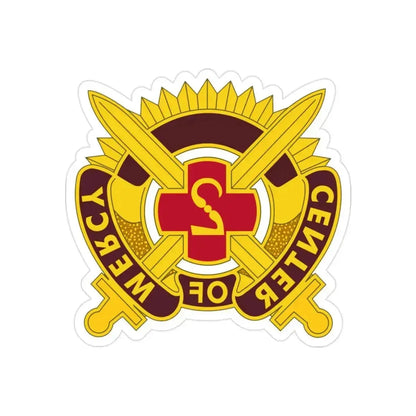 2 Medical Brigade 2 (U.S. Army) REVERSE PRINT Transparent Die-Cut STICKER 2 Inch Die-Cut Transparent - The Sticker Space