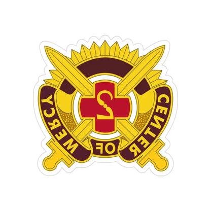 2 Medical Brigade 2 (U.S. Army) REVERSE PRINT Transparent Die-Cut STICKER 3 Inch Die-Cut Transparent - The Sticker Space