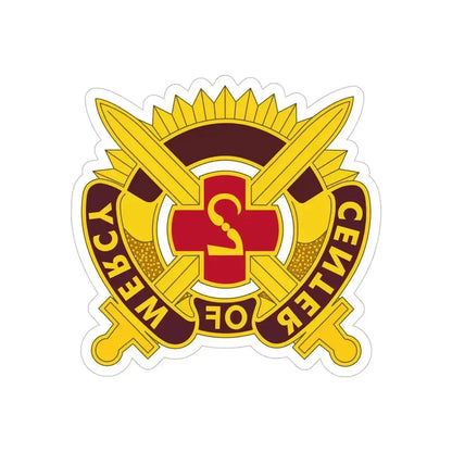 2 Medical Brigade 2 (U.S. Army) REVERSE PRINT Transparent Die-Cut STICKER 5 Inch Die-Cut Transparent - The Sticker Space