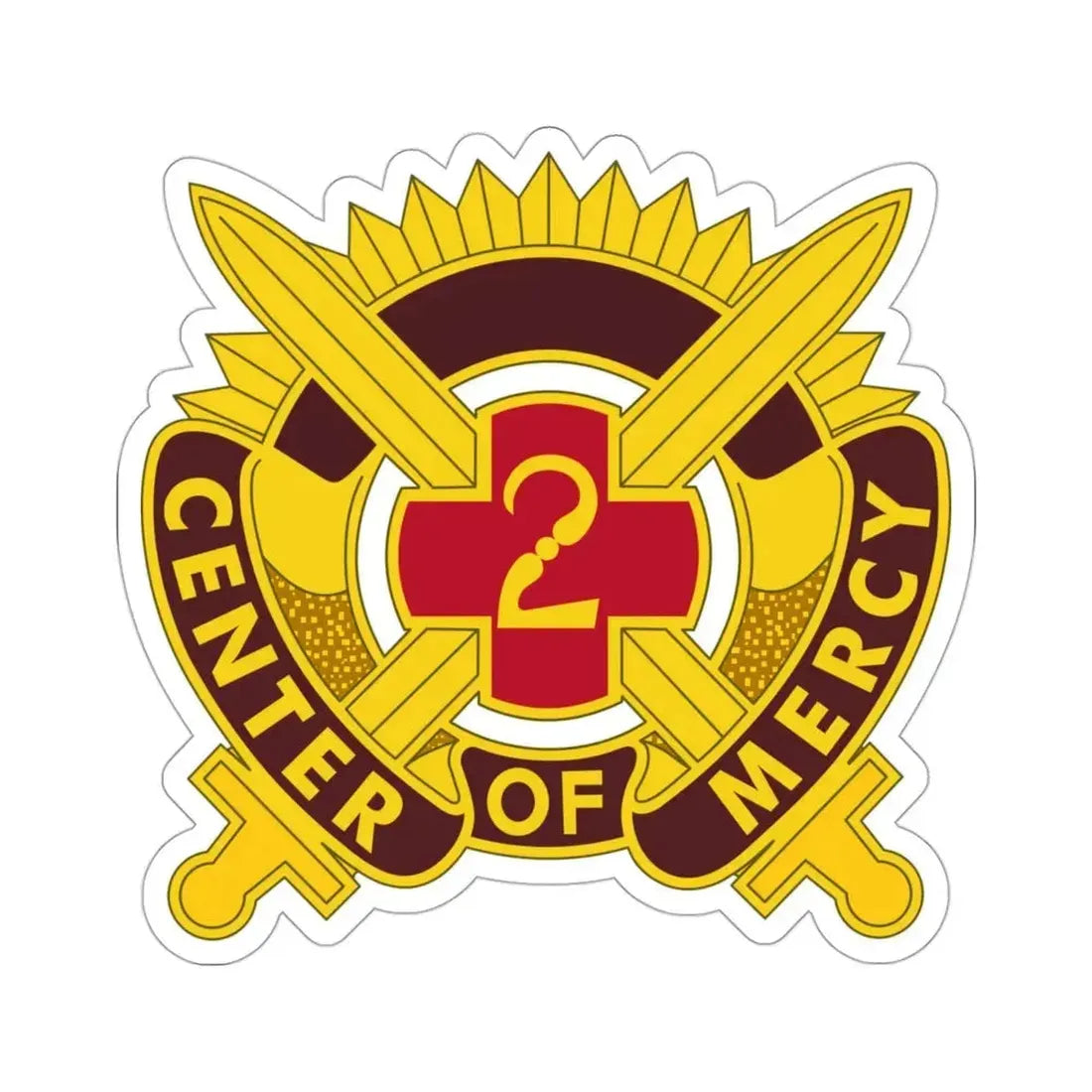 2 Medical Brigade 2 (U.S. Army) STICKER Vinyl Die-Cut Decal 3 Inch - The Sticker Space