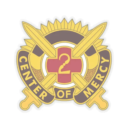 2 Medical Brigade 2 (U.S. Army) STICKER Vinyl Kiss-Cut Decal 2 Inch Transparent - The Sticker Space