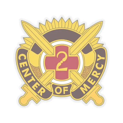 2 Medical Brigade 2 (U.S. Army) STICKER Vinyl Kiss-Cut Decal 4 Inch Transparent - The Sticker Space