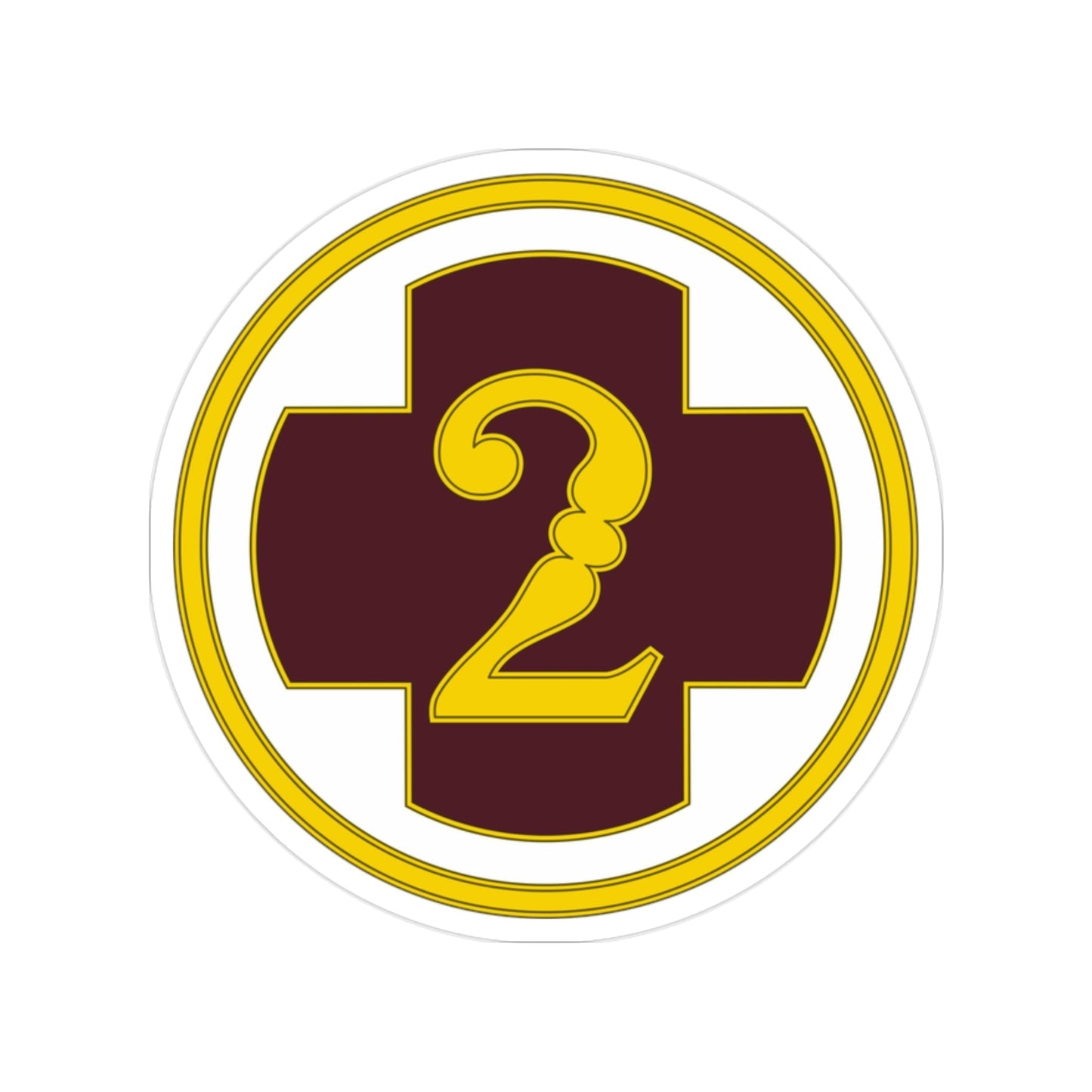 2 Medical Brigade 3 (U.S. Army) Transparent STICKER Die-Cut Vinyl Decal-2 Inch-The Sticker Space