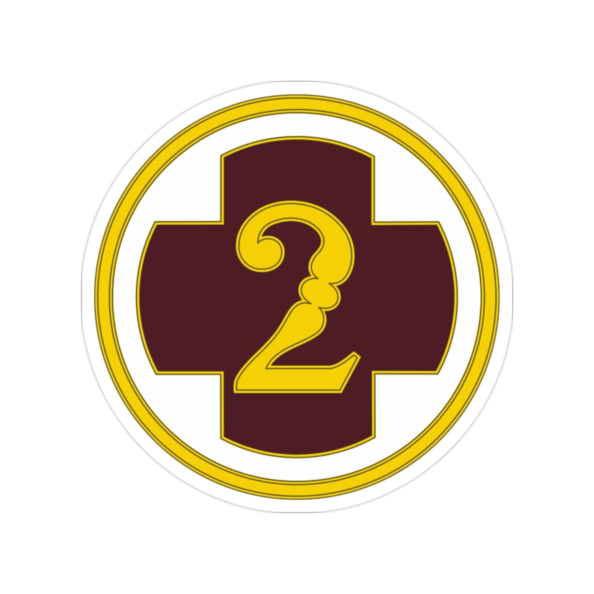 2 Medical Brigade 3 (U.S. Army) Transparent STICKER Die-Cut Vinyl Decal-2 Inch-The Sticker Space