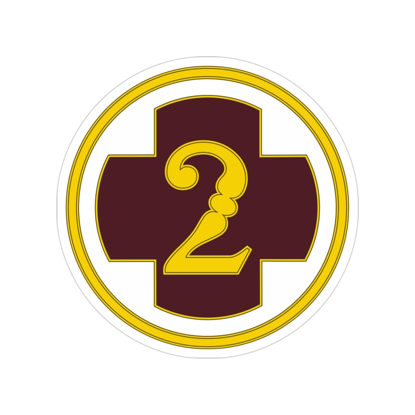 2 Medical Brigade 3 (U.S. Army) Transparent STICKER Die-Cut Vinyl Decal-3 Inch-The Sticker Space