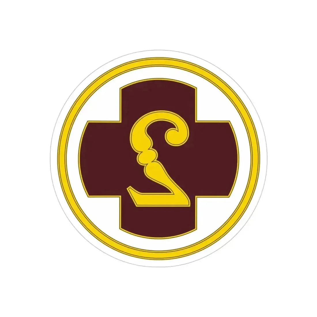 2 Medical Brigade 3 (U.S. Army) REVERSE PRINT Transparent Die-Cut STICKER 4 Inch Die-Cut Transparent - The Sticker Space