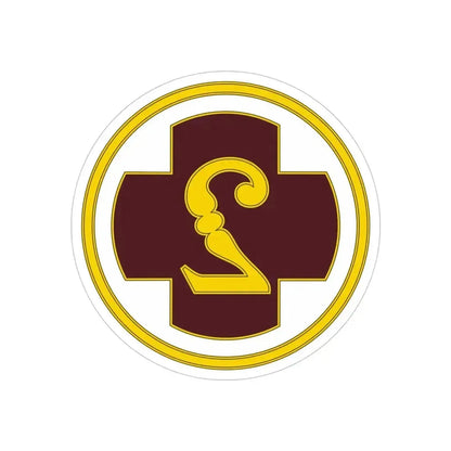 2 Medical Brigade 3 (U.S. Army) REVERSE PRINT Transparent Die-Cut STICKER 4 Inch Die-Cut Transparent - The Sticker Space