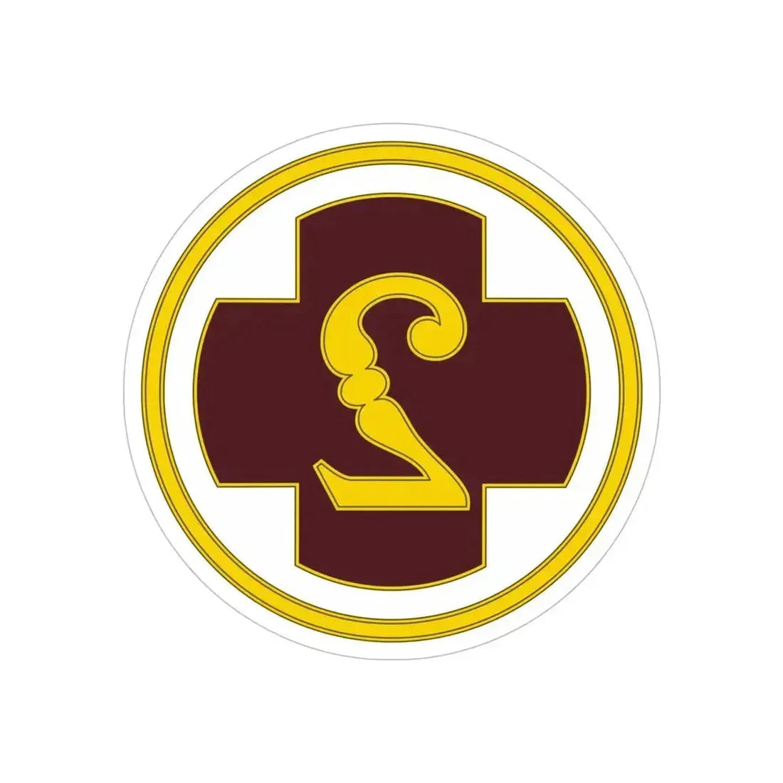 2 Medical Brigade 3 (U.S. Army) REVERSE PRINT Transparent Die-Cut STICKER 5 Inch Die-Cut Transparent - The Sticker Space