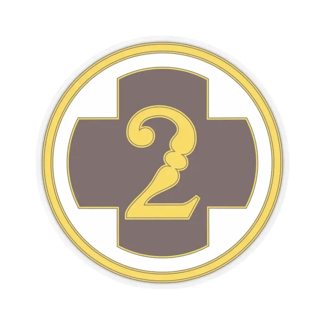 2 Medical Brigade 3 (U.S. Army) STICKER Vinyl Kiss-Cut Decal 3 Inch Transparent - The Sticker Space