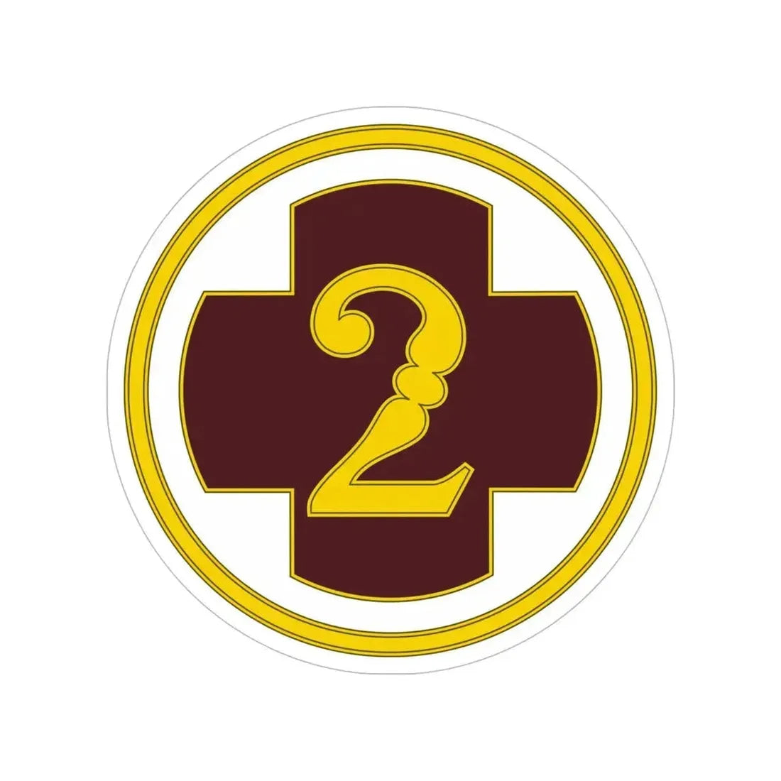 2 Medical Brigade 3 (U.S. Army) Transparent STICKER Die-Cut Vinyl Decal 6 Inch - The Sticker Space