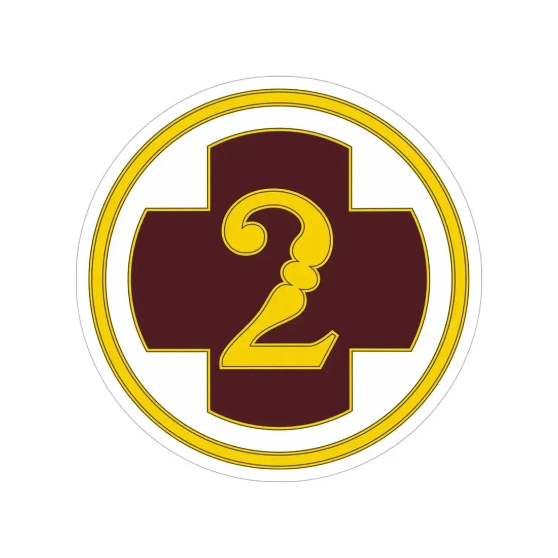 2 Medical Brigade 3 (U.S. Army) Transparent STICKER Die-Cut Vinyl Decal - The Sticker Space