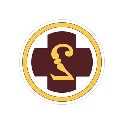 2 Medical Brigade (U.S. Army) REVERSE PRINT Transparent Die-Cut STICKER 4 Inch Die-Cut Transparent - The Sticker Space