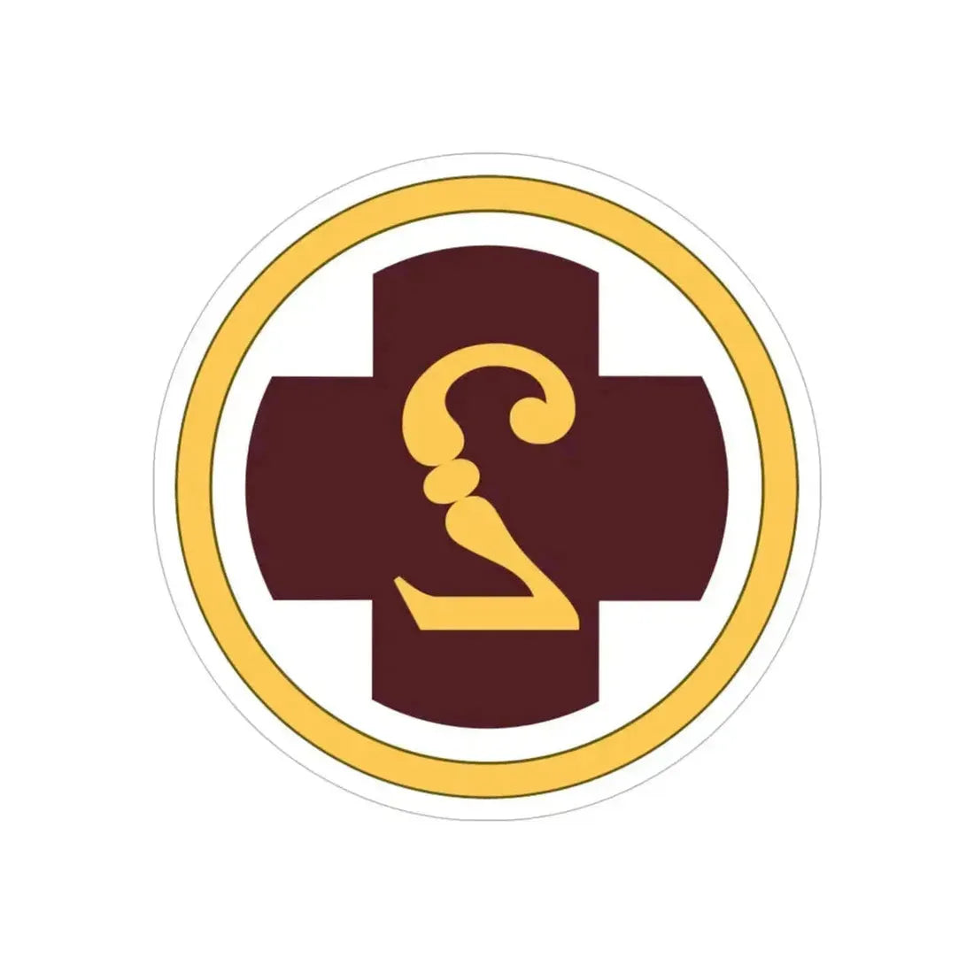 2 Medical Brigade (U.S. Army) REVERSE PRINT Transparent Die-Cut STICKER 6 Inch Die-Cut Transparent - The Sticker Space
