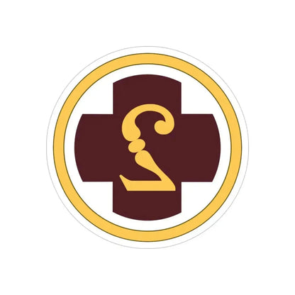 2 Medical Brigade (U.S. Army) REVERSE PRINT Transparent Die-Cut STICKER 6 Inch Die-Cut Transparent - The Sticker Space