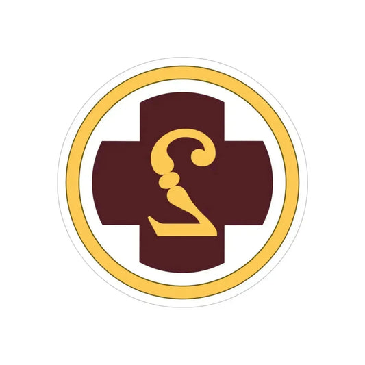 2 Medical Brigade (U.S. Army) REVERSE PRINT Transparent Die-Cut STICKER 6 Inch Die-Cut Transparent - The Sticker Space