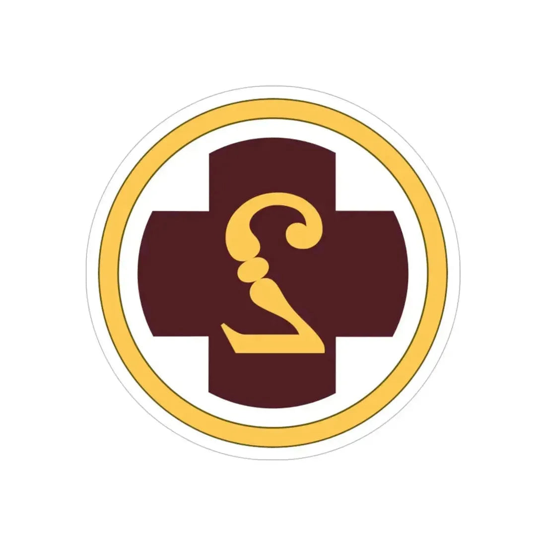 2 Medical Brigade (U.S. Army) REVERSE PRINT Transparent Die-Cut STICKER - The Sticker Space