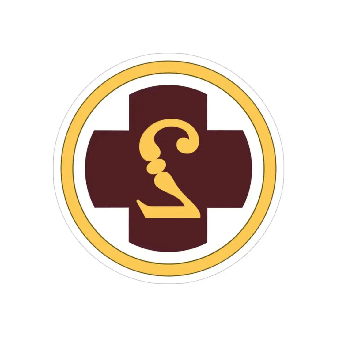 2 Medical Brigade (U.S. Army) REVERSE PRINT Transparent Die-Cut STICKER - The Sticker Space