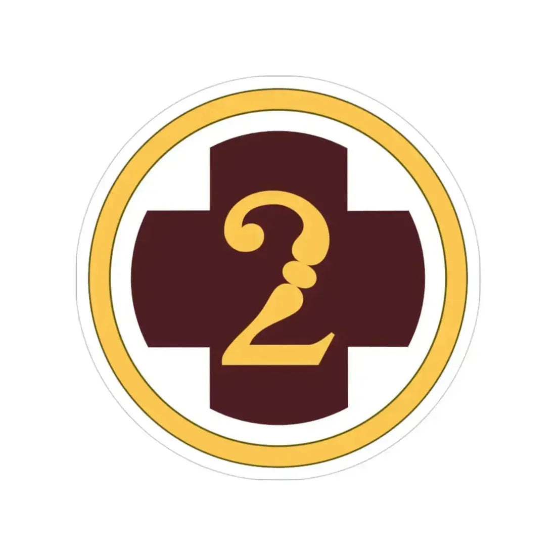 2 Medical Brigade (U.S. Army) Transparent STICKER Die-Cut Vinyl Decal 3 Inch - The Sticker Space