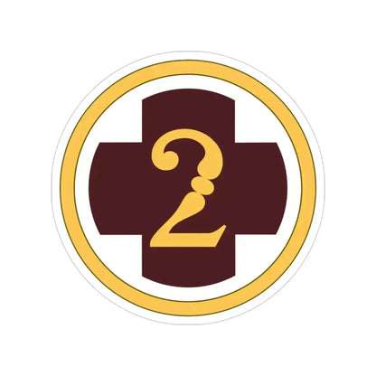 2 Medical Brigade (U.S. Army) Transparent STICKER Die-Cut Vinyl Decal 4 Inch - The Sticker Space