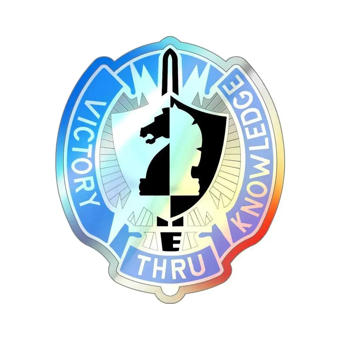 2 Military Intelligence Command v2 (U.S. Army) Holographic STICKER Die-Cut Vinyl Decal 6 Inch Holographic - The Sticker Space