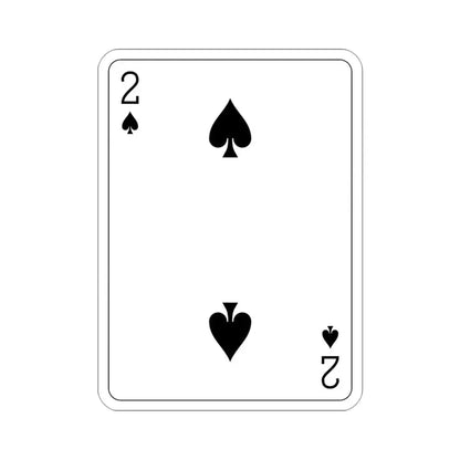 2 of Spades Playing Card STICKER Vinyl Die-Cut Decal 3 Inch - The Sticker Space