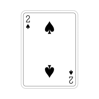 2 of Spades Playing Card STICKER Vinyl Die-Cut Decal - The Sticker Space